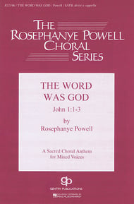 The Word Was God SSAATTBB choral sheet music cover Thumbnail